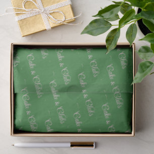 'Cake & Clubs' Fairway Green & Soft Pink Frosting Tissue Paper