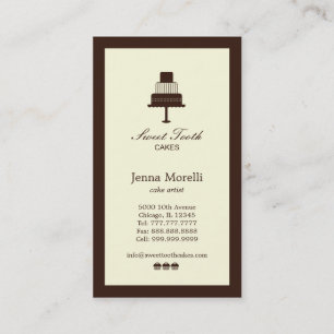 Cake & Cupcakes Bakery Business Card