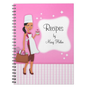 Cake Decor Baker Theme Recipe Jounal Notebook