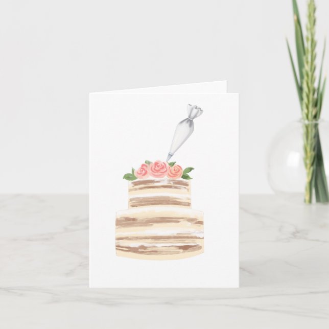 Cake Decorating Blank Card (Front)