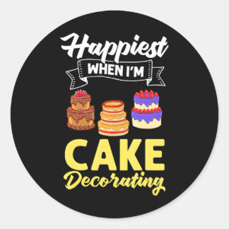 Cake Decorating Ideas Beginner Decorator Recipe Classic Round Sticker