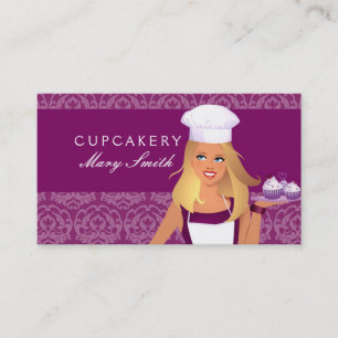Cake Decorator Party Organizer Business Card