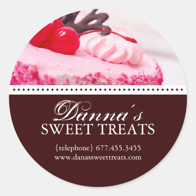 Cake Designer Box Stickers (Front)