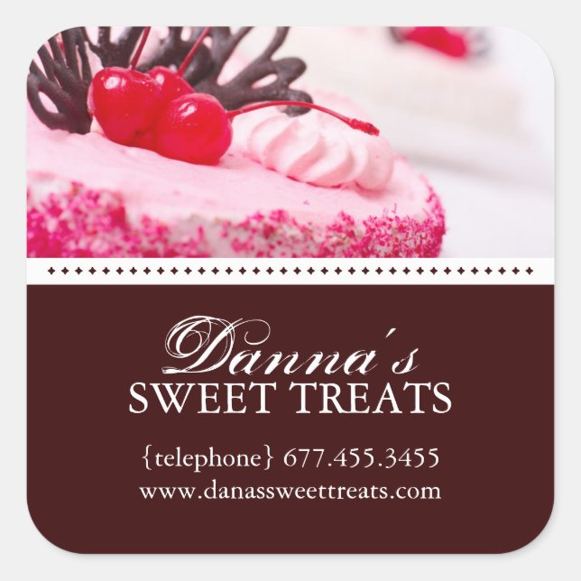 Cake Designer Box Stickers (Front)