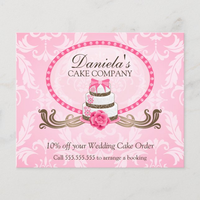 Cake Discount Voucher Flyer (Front)
