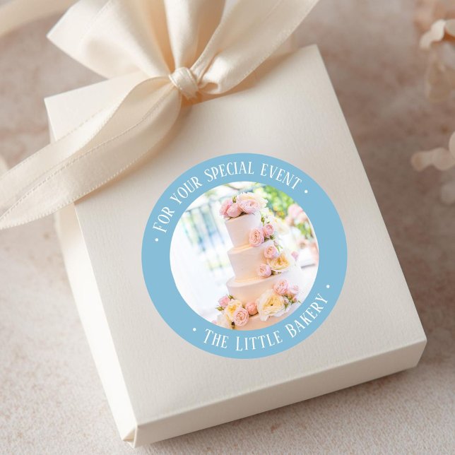 Cake for your special event  classic round sticker (Creator Uploaded)