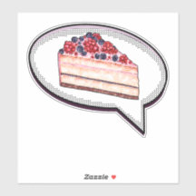 Cake Is My Love Language - Berry Cake Word Balloon