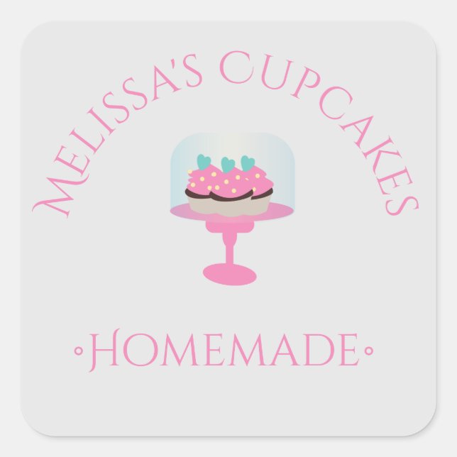 Cake Logo Cupcakes Stickers Boulangerie maison (Devant)
