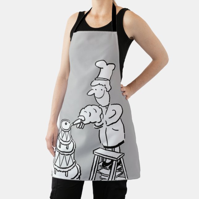 Cake Maker Decorating Giant Cake Apron (Insitu)