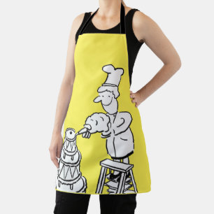 Cake Maker Decorating Giant Cake Apron
