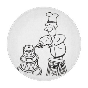 Cake Maker Decorating Giant Cake Cutting Board