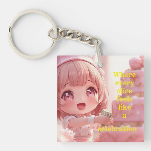 Cake Maker  Keychain (Front)