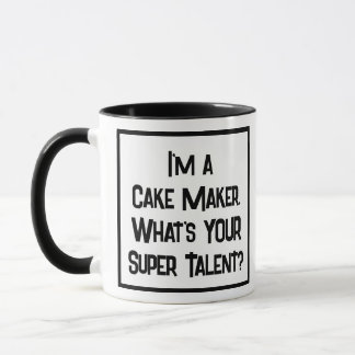 Cake Maker Super Talent. Two Tone Coffee Mug