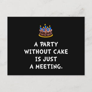 Cake Meeting Postcard