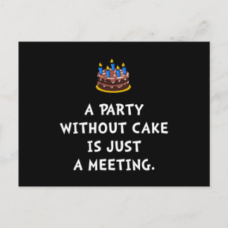 Cake Meeting Postcard