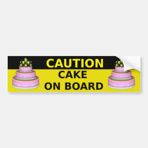 Cake On Board Sticker