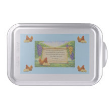 Cake Pan John 15:5 Scripture Soft Blue Background