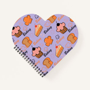 cake pattern notebook