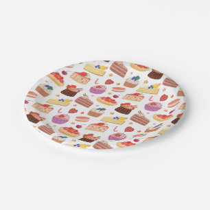Cake Pies Cupcakes Deserts Galore Paper Plate