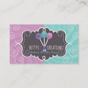 Cake Pop Bakery Design Business Card