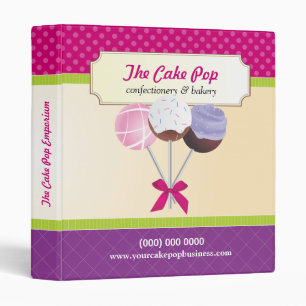 Cake Pop Business Binder