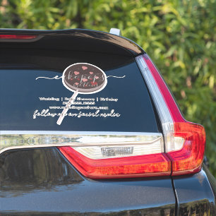 Cake Pop Cookie Logo Bakery Business Car  Sticker