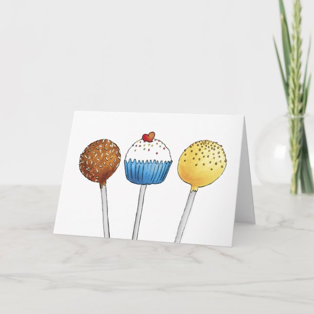 Cake Popb - Greeting Card (Front)