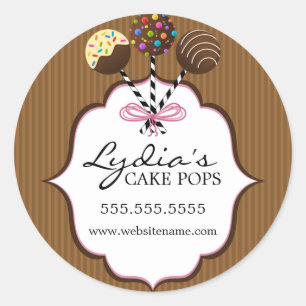 Cake Pops Bakery Box Seal