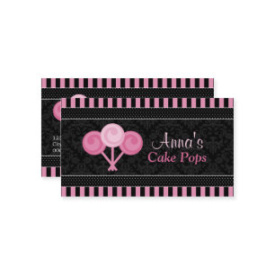 Cake Pops Bakery Business Card