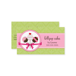 Cake Pops Bakery Business Card