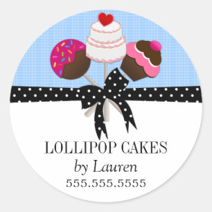 Cake Pops Blue Box Seals
