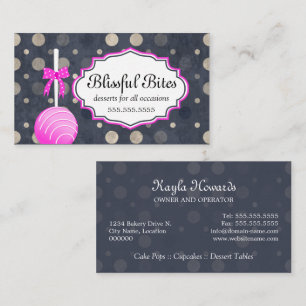 Cake Pops Business Card