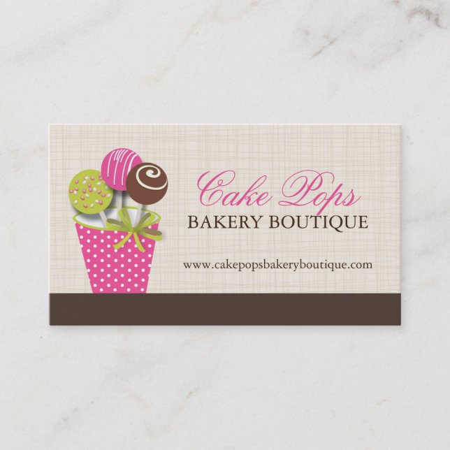Cake Pops Business Cards (Front)