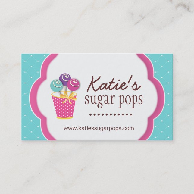 Cake Pops Business Cards (Front)