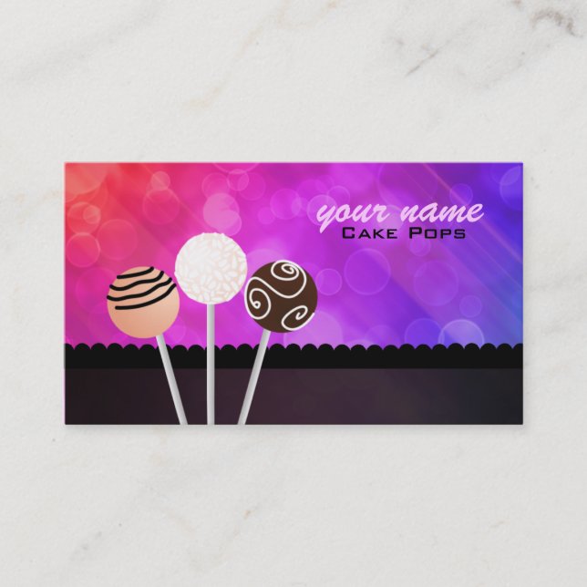 Cake Pops Business Cards (Front)