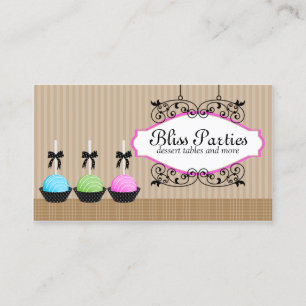 Cake Pops Desserts Business Card