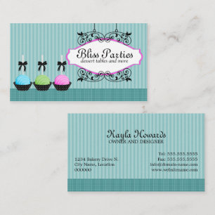 Cake Pops Desserts Business Card