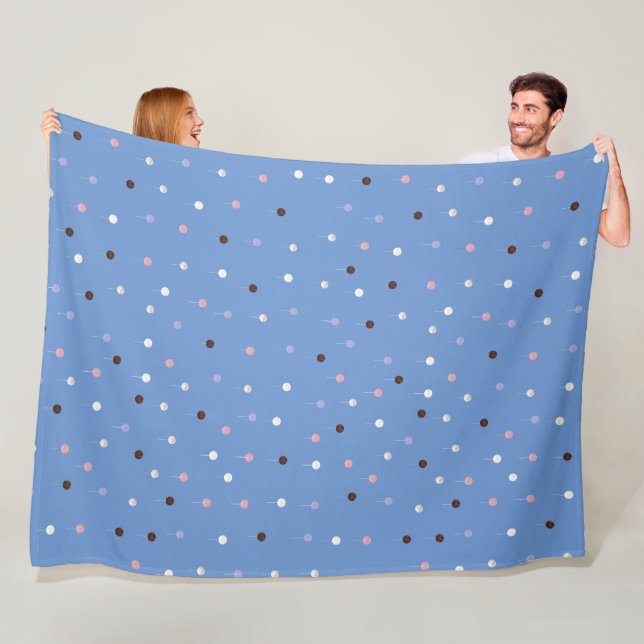 Cake Pops Everywhere Fleece Blanket (In Situ)