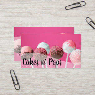 Cake Pops Shop Cupcakes Bakery Catering Business C Card