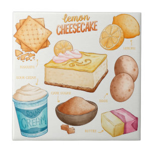 Cake Recipe Ceramic Tile