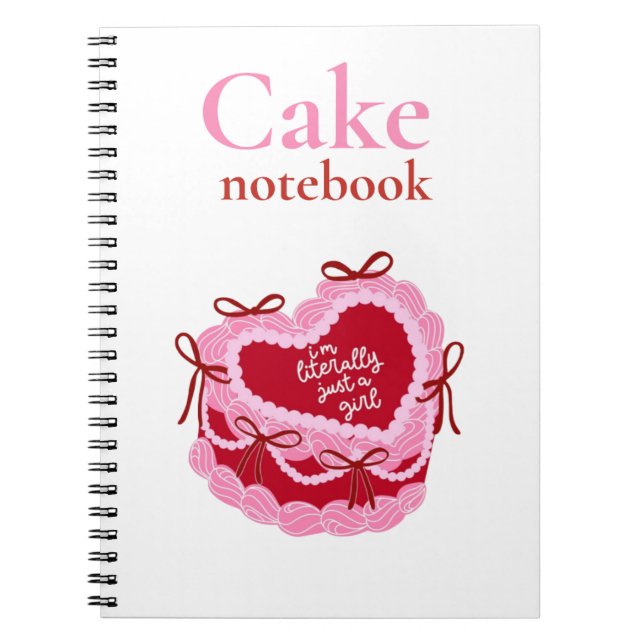 Cake Recipe Journal for Baking Lovers (Front)