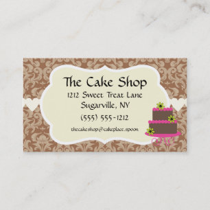 Cake Shop Baker Bakery Business Cards