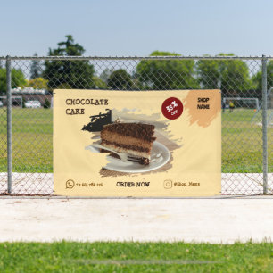 Cake Shop Custom Editable Banner