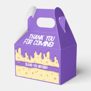 Cake slice cartoon sweet kids birthday party favor box