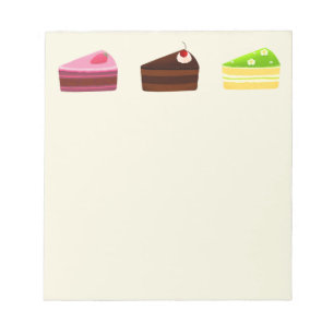 Cake Slices Dessert Notepad