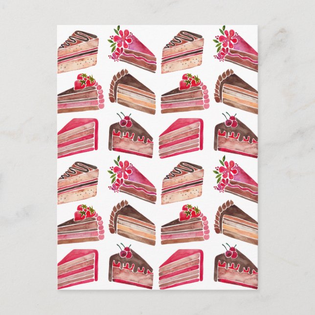 Cake Slices Postcard (Front)