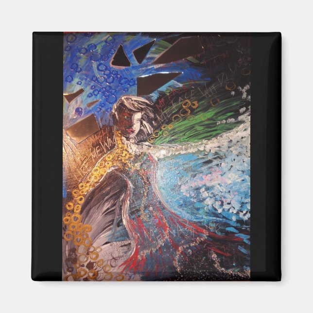 Cake Soap Skin Bleaching Awareness Magnet (Front)