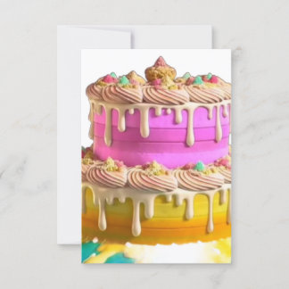 cake thank you card