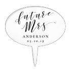 Futur mariage calligraphie moderne de Mme Shower