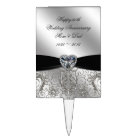 Un 60e chapeau de gâteau du Mariage du diamant